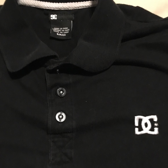 DC black polo top.  Must bundle closet does not accept orders less than $9 - Picture 2 of 3